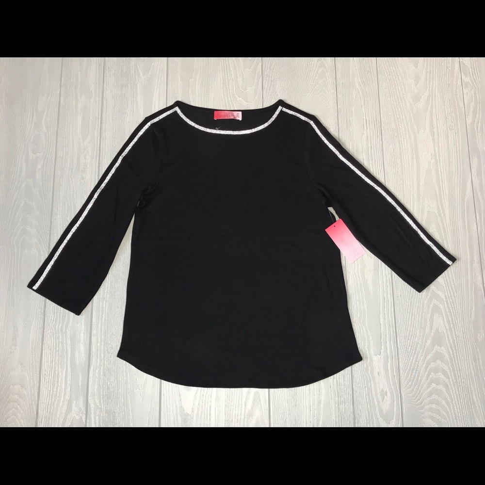 Simply Scarlett Rhinestone Embellished Fine-knit
